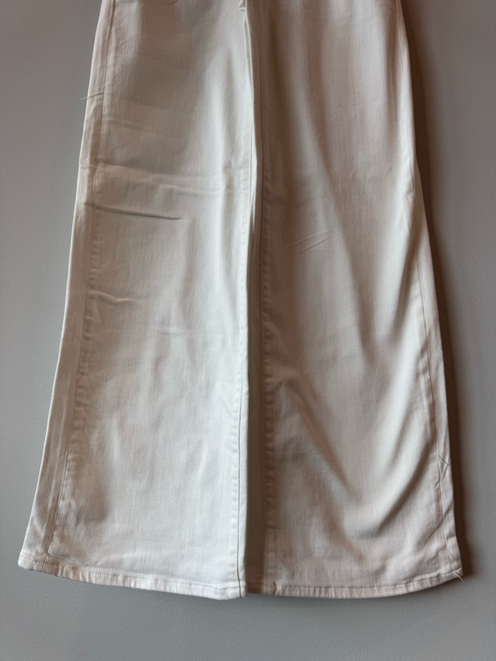 Anthropologie Maeve White 23T 23 Tall (00) Wide-Leg Pants Jeans Work Casual NWOT - Picture 3 of 9